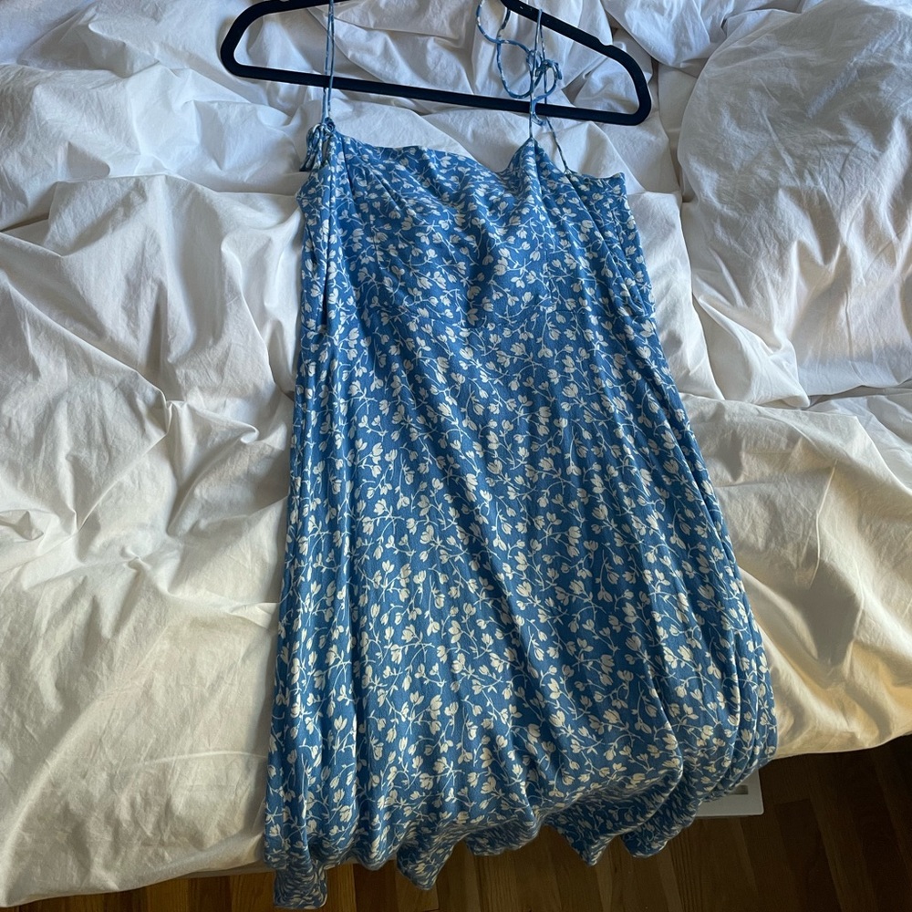 Reformation Blue Floral Midi Dress - Picture 2 of 2
